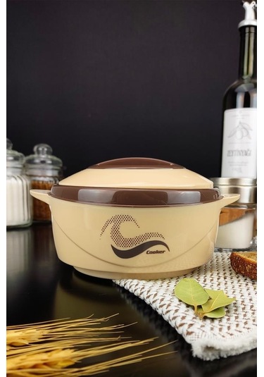 Digithome Ckr3148 Paslanmaz Çelik Hazneli Yemek Termosu 500 ML Kahverengi