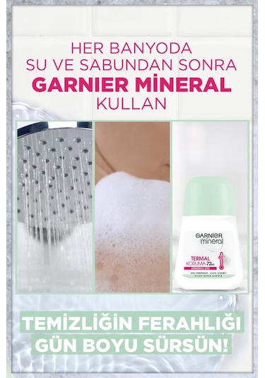Garnier Mineral Termal Koruma Roll-on Deodorant 3'lü Set pkttrml3al2ode-7067