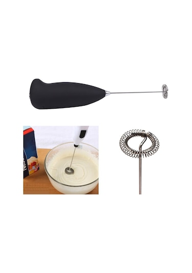 Pilli Kahve Köpürtücü Süt Köpürtücü Mikser Çok Renkli