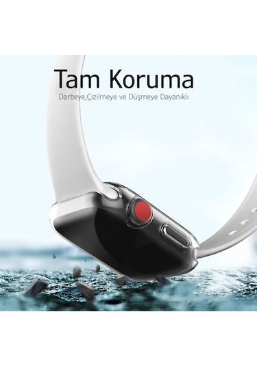 Bufalo iOS Uyumlu Watch 41mm Silikon 360 Kasa Ve Ekran Koruyucu