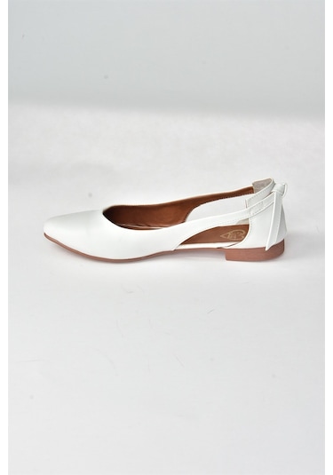 Fox Shoes Beyaz Kadın Babet H726324009 Beyaz