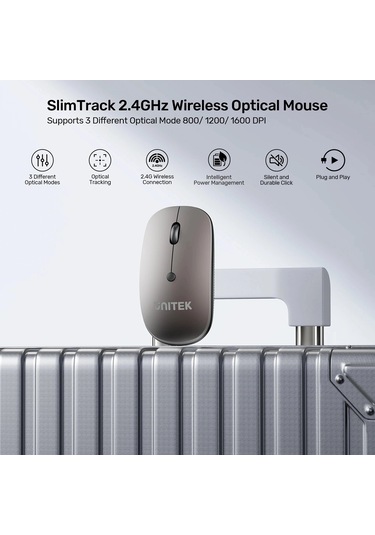 Unıtek Slımtrack 2.4ghz Kablosuz Mouse T060agy01 -