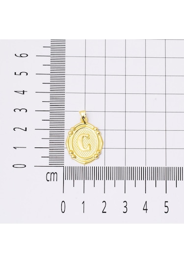 14 Ayar İtalyan C Harfi Altın Kolye Klımy14k28898