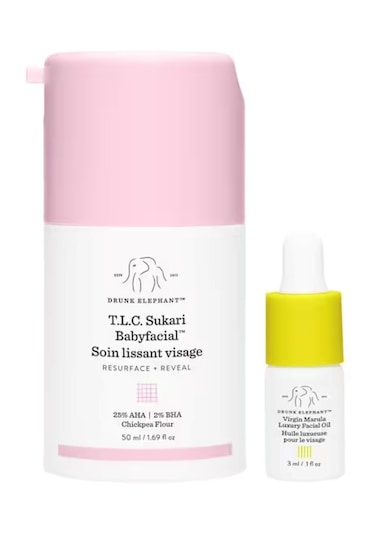 Drunk Elephant T.l.C. Sukari Babyfacial Yüz Maskesi 50 ML + Cilt Bakım Yağı 3 ML