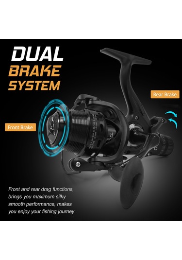 Ranyeek Jy4000 İki Frenli İki Hatlı Bobinli Makineli Olta Makinesi, Pürüzsüz Performans İle Balık Tutma Keyfi