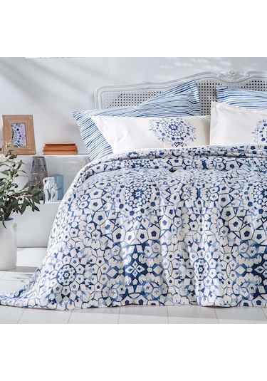 Yataş Bedding Sancia Çift Kişilik Pike Takımı - Mavi