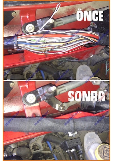 Tesa Tüylü Yanmaz Kumaş Kablo Sarma Bantı 19MM X 15MT