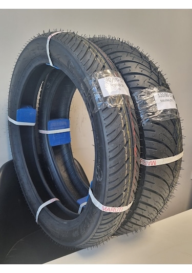 Bajaj Pulsar Ns 125  90/90-17 Tl Ve 120/80-17 Tl Dubleks Lastik Set