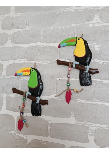 Dekoratif Tukan Kuşu Farklı Renklerde Kutulu 1 Adet