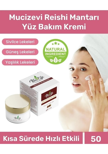 İlla Life Reishi Mantarı Özlü Cilt Bakım Kremi 50 ML