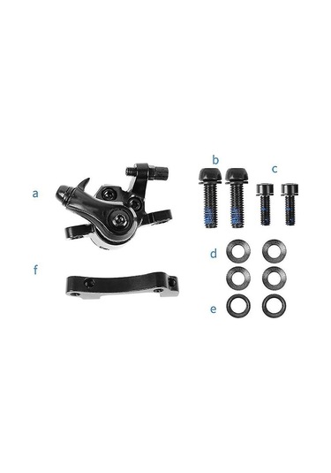 Reedark 8/10 İnç Scooter İçin Alüminyum Elektrikli Scooter Disk Freni, Siyah Ön Fren Gümüş