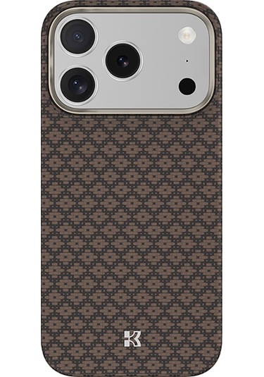 İphone 17 Pro Max Uyumlu Kılıfm-safe Şarj Özellikli Benks Armorair Armorgrid Serisi Kevlar Gold Gold