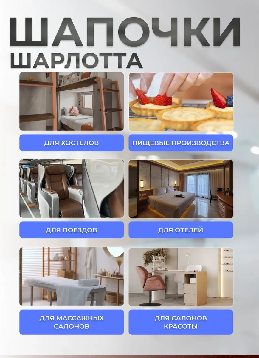 Smz Tek Kullanımlık Charlotte Boneşleri 500 Adet 106134798