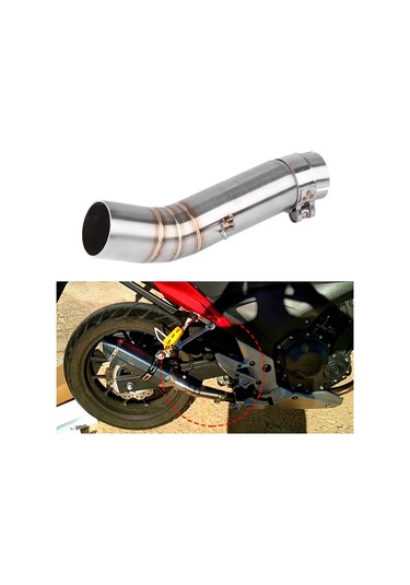 Lemestar Stainless Steel Motor Güçlendirme Borusu - 51mm Tipi, Isı Azaltıcı, 2013-2015 Honda Cbr500r/cb500x/cb500f İçin Eşleşir