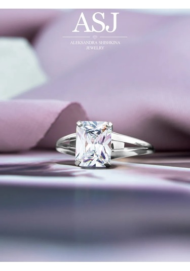 Asj Taşlı Gümüş Nişan Yüzük 925 Ayar Gümüş 466594714 Beyaz