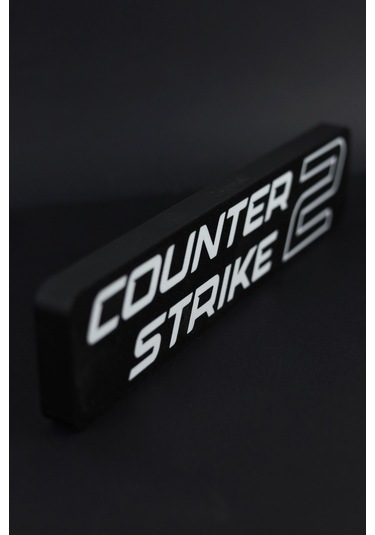 Counter Strike 2 / Cs 2 - 3 Boyutlu Tabela - 25cm X 5.5cm X 1.5cm