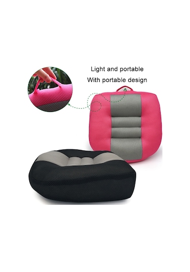 Sones Sürüş Testi Kalınlaştırma Ve Yükseltme Pedi Ofis Düzeltme Kalça Pedi, Boyut: 38x38x10cm Siyah Gri