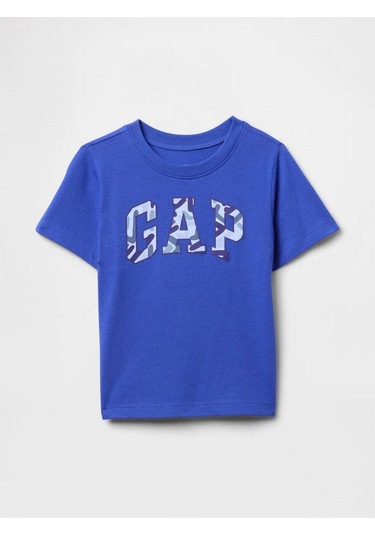 Erkek Bebek Gap Logo T-shirt Mavi-5985 Mavi