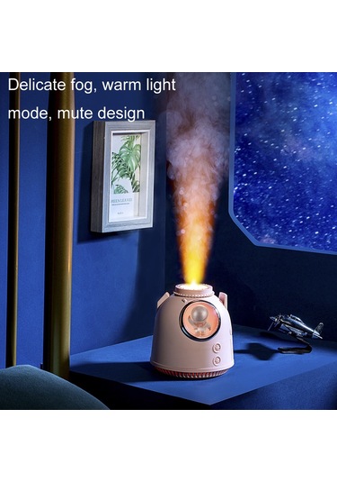 Enjoyplus Sx-e338 Usb Mini Dönüş Kabin Nemlendirici Masaüstü Hava Nemlendirici Gece Lambası Pembe