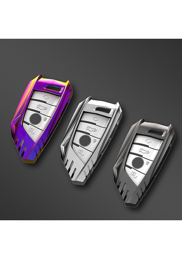 Xiyyadms 525li 5 Serisi 530 Bıçak 3 Serisi X1-x6 Çinko Alaşım Uzaktan Kumanda Kılıfı - Mor A Tipi