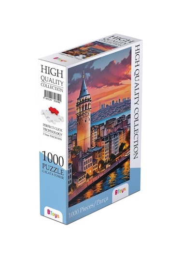 Btoys 1000 Parça Puzzle Galata Tower 9016