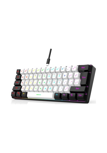Lemestar 61 Tuşlu Rgb Aydınlatmalı Oyun Klavyesi - Ergonomik Tasarım, Usb-c Bağlantı, Kompakt Ve Taşınabilir