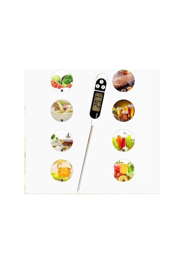 Sıvı. Gıda. Et. Su. Dijital Mutfak Termometresi - Sıcaklık Ölçer
