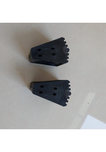 Homyl 2x Merdiven Ayakları Kaymaz Teleskopik Ahşap Mavi