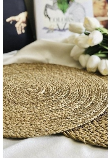 Fiza Hasır Amerikan Servis 4'lü Bej