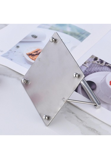 Homyl Kağıt Mendil Dispenseri Kafe Kartları Havlu Organizasyon Gümüş