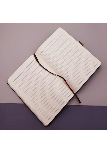 Mobgift Alt Kısmı Mozaik Desenli Kutulu Deri Defter Kalem Seti Pembe