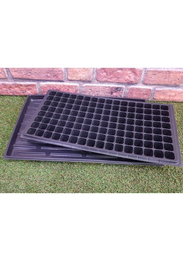 4 Adet 128 Göz Fide Viyolü 4 Adet Fide Tepsisi Fide Viyol Altlığı