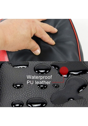 Sones 1 Çift Motosiklet Su Ve Rüzgara Dayanıklı Kış SıcaK Sürüş Eldivenleri Kırmızı - Siyah