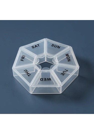 7 Gün Haftalık Hap Kutusu Tablet Tutucu İlaç Saklama Kutusu İlaç Kabı Hap Saklama Kutusu Haftalık Kapsül Hap Kutusu Renk Organizatör Multı