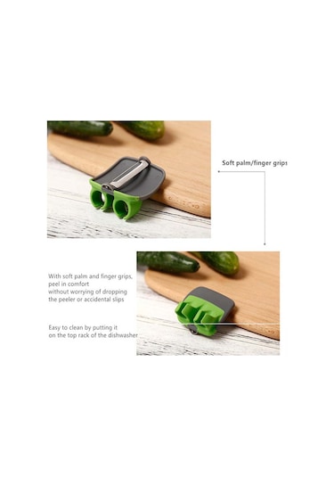 Siyah Palmiye Soyucu Sebze El Soyucu Hızlı El Palmiye Sebze Meyve Soyucu Dilimleme Mutfak Aracı Yardımcı Mutfak Aksesuarları Gadget'lar Siyah