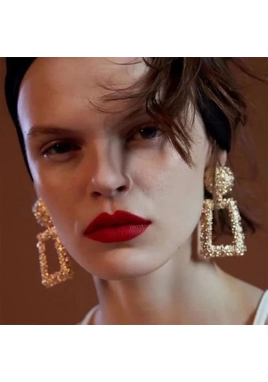 Skycity Altın Ve Gümüş Renkli Küpe Seti - Glamgeo Chic 12 Çift Punk Küpe Koleksiyonu Gold