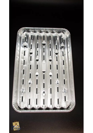 Plado Delikli Alüminyum Pişirme Kalıbı 245364152 Krom