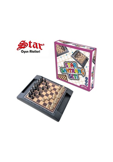 Star Kutulu Altı Açık Satranç Takımı 1.kalite