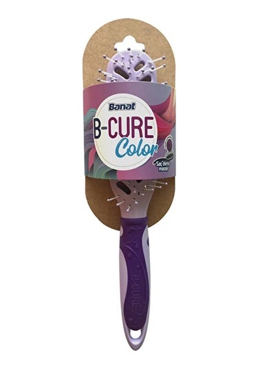 Banat B-Cure Color Saç Tarama Fırçası Lila