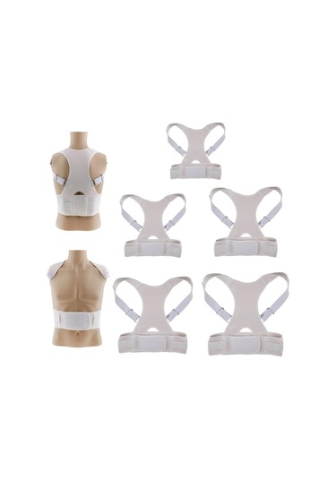 Suntek Yetişkin Sırt Duruş Düzeltici Kemer Lomber M-beyaz