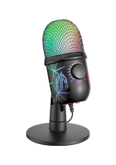 Novahub Profesyonel Rgb Işıklandırmalı Kondansatör Mikrofon, Oyun/kayıt/canlı Yayın, 48khz, Gürültü Azaltma, Usb