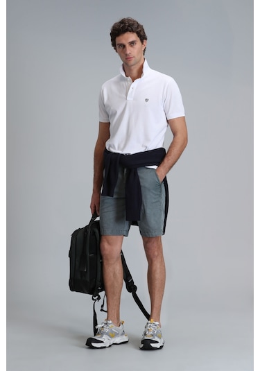 Lufian Erkek Polo Yaka T Shirt 111040164 Beyaz