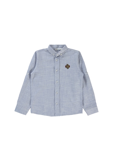 Civil Boys Erkek Çocuk Gömlek 6-9 Yaş Mavi 40d57c44724s1-1