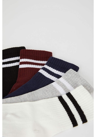 DeFacto Kız Çocuk 5'li Pamuklu Uzun Çorap -  Y5031A6NSKR1