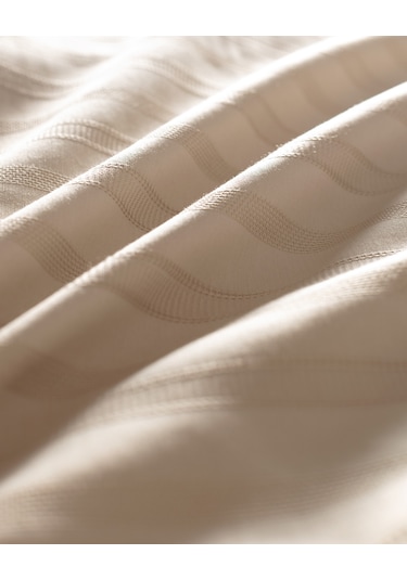 Madame Coco Nicole King Size %100 Pamuk Armürlü Nevresim Takımı - Bej Ekru