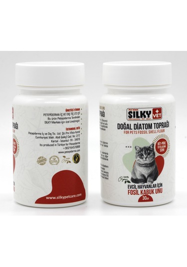 Silky Vet+ Kedi Bit Pire Parazit Engelleyici Doğal Diotom Toprağı 30 G