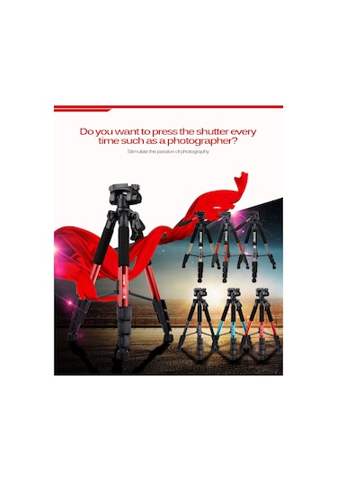 Zomei Q111 Profesyonel Alüminyum Tripod-5 Kg Taşıma Kapasiteli