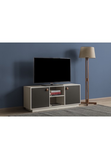 Mono Class Tv Sehpası Beyaz - Antrasit