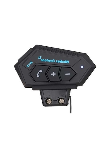 Novahub Siyah Motosiklet Kulaklık Kaskı Bluetooth - Je