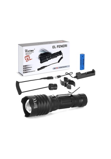 Tg-10 Şarjlı Profesyonel Av Feneri Wt-620 Çok Renkli